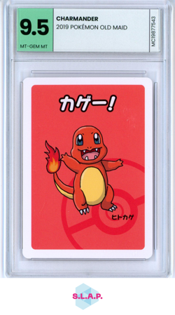CHARMANDER POKEMON OLD MAID - 2019 - - - MINT-CARDS MT-GEM MT 9.5 - Image 1