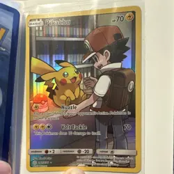 Pokemon Pikachu Full Art Secret Rare Holo Basic Sm-Cosmic Eclipse Card 241/236 - Image 1