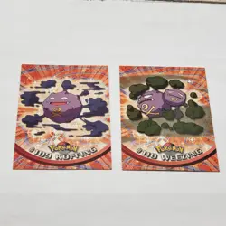 2000 Topps Pokemon Series 2 Koffing #109 Weezing #110 Vintage NM Cards - Image 2