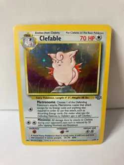 Clefable 1/64 Jungle Holo Rare Pokemon Card WOTC 1999 LP - Image 1