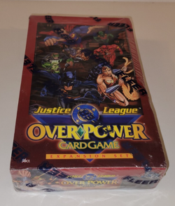 1997 OVERPOWER DC Justice League UNOPENED CARD GAME WAX BOX Expansion Set CCG - Image 1