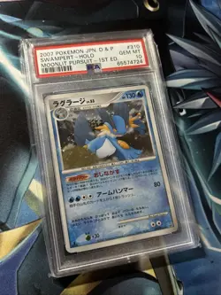 PSA 10 SWAMPERT Pokemon Holo Moonlit Pursuit 1st Edition Japanese Card *LOW POP* - Image 2