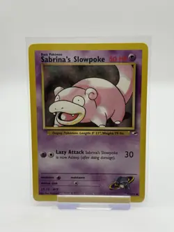 Sabrina's Slowpoke Gym Heroes 95/132 EX/LP Pokemon Card Vintage WOTC Common - Image 1
