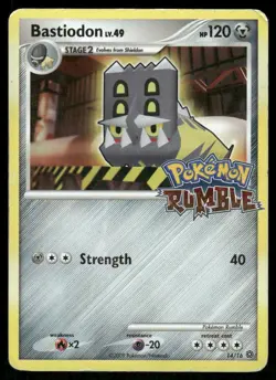 Pokemon Cards Bastiodon 14/16 Pokemon Rumble DMG *2 - Image 1