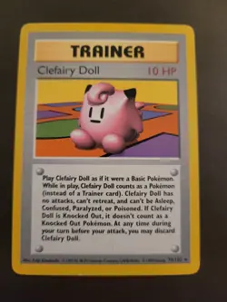 Pokemon Card - Clefairy Doll Base Set Shadowless 70/102 Rare - Image 1