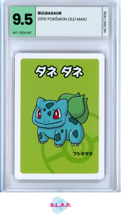BULBASAUR POKEMON OLD MAID - 2019 - - - MINT-CARDS MT-GEM MT 9.5 - Image 1