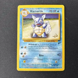 Pokemon Card WOTC Gold Stamp W Promo Wartortle Base Set 2 63/130 WOTC - Image 1