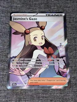 Pokemon TCG Jasmine's Gaze Full Art Ultra Rare Card 233/191 Surging Sparks NM - Image 1