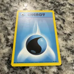 Water Energy 102/102 1999-2000 4th Print Base Set Pokemon Card TCG WOTC Vintage - Image 3