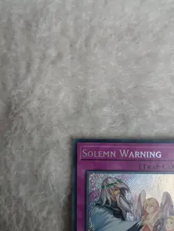 RA02-EN078 Solemn Warning : Secret Rare 1st Edition YuGiOh Card - Image 2