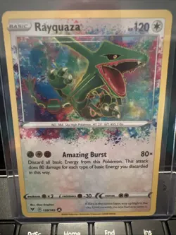Pokemon 2020 Rayquaza Vivid Voltage Card 138/185 NM/Mint Rare - Image 1