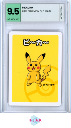 PIKACHU POKEMON OLD MAID - 2019 - - - MINT-CARDS MT-GEM MT 9.5 - Image 1