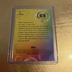 2025 Topps Chrome SpongeBob Texas Aqua Lava Refractor 081/199 Card #124 Sandy - Image 2