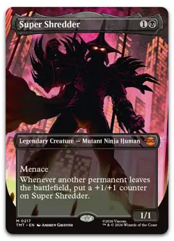 Super Shredder (Borderless) #217 (NM) Teenage Mutant Ninja Turtles TMT Magic MTG - Image 1