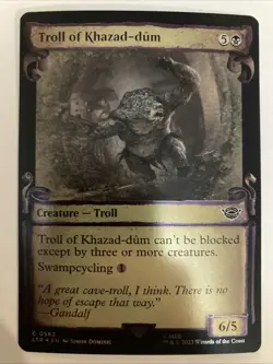 Troll of Khazad-dum Showcase FOIL 0562 | LTR Lord of the Rings | MTG - Image 1