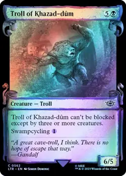 Troll of Khazad-dum (Showcase Scrolls) - FOIL - The Lord of the Rings - Magic - Image 1