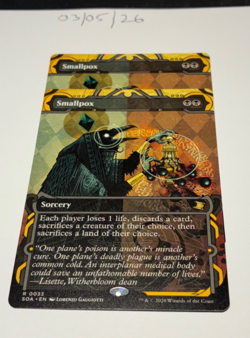 Magic the Gathering MTG Smallpox x2 Rare Cards NM/M Strixhaven - Image 1