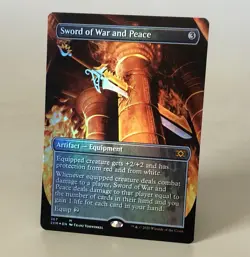 MTG Sword of War and Peace - Borderless Foil - Double Masters 2XM NM - Image 1