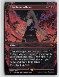 FINAL FANTASY #339 Nibelheim Aflame (Borderless) Foil - Image 1