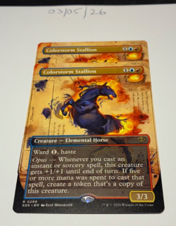 Magic the Gathering MTG Colorstorm Stallion x2 Rare Borderless Cards NM/M - Image 1
