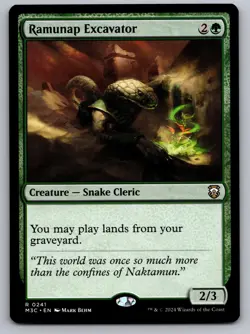 Ramunap Excavator 241 Rare Commander: Modern Horizons 3 Magic: The Gathering NM - Image 1