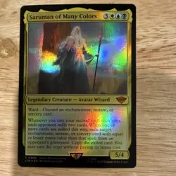 Wizards of the Coast MTG Saruman of Many Colors Game Day Promo Foil #300 English - Image 1