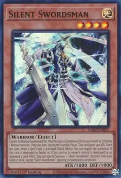 Silent Swordsman - RA02-EN011 - Super Rare - 1st Edition NM Yugioh 25th Annivers - Image 1