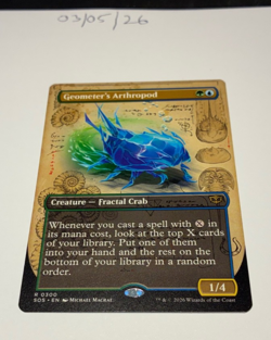 Magic the Gathering MTG Geometer's Arthropod x1 Rare Borderless Card NM/M - Image 1