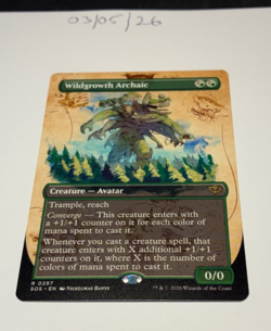 Magic the Gathering MTG Wildgrowth Archaic x1 Rare Borderless Card NM/M - Image 1
