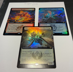 Magic the Gathering MTG Assorted x3 Rare Extended FOIL Cards NM/M Strixhaven 3/3 - Image 1