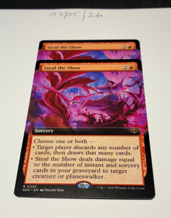 Magic the Gathering MTG Steal the Show x2 Rare Extended Cards NM/M Strixhaven - Image 1