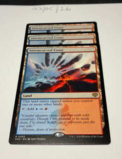 Magic the Gathering MTG Stormcarved Coast x3 Rare Cards NM/M Strixhaven - Image 1