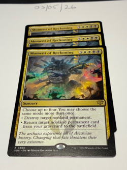 Magic the Gathering MTG Moment of Reckoning x3 Rare Cards NM/M Strixhaven - Image 1