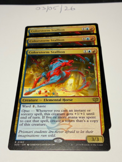 Magic the Gathering MTG Colorstorm Stallion x3 Rare Cards NM/M Strixhaven - Image 1