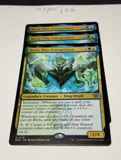 Magic the Gathering MTG Berta, Wise Extrapolator x3 Rare Cards NM/M Strixhaven - Image 1