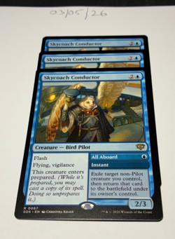 Magic the Gathering MTG Skycoach Conductor x3 Rare Cards NM/M Strixhaven - Image 1