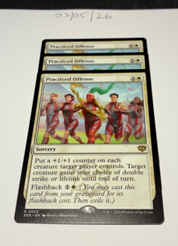 Magic the Gathering MTG Practiced Offense x3 Rare Cards NM/M Strixhaven - Image 1