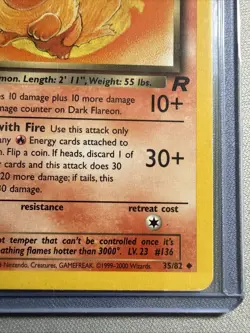 Pokemon Team Rocket Dark Flareon 35/82 - Image 4