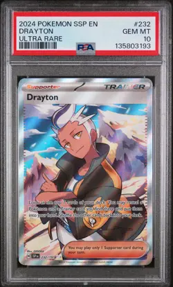 Pokemon Surging Sparks Drayton 232 PSA 10 - Image 1