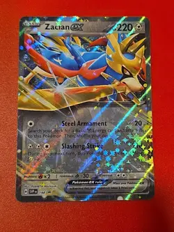 Zacian ex - SVP198 - Holo - Black Star Promo - Pokemon Card - NM/M - Image 1