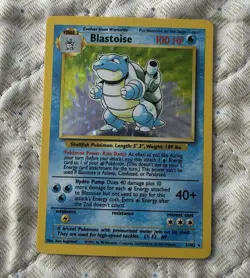 Wizards Pokemon TCG Blastoise 2/102 Base Set Holo Rare 1999 English 100HP - Image 1