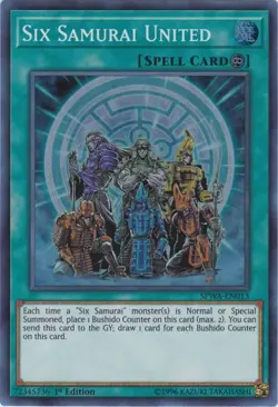 Six Samurai United - SPWA-EN013 - Super Rare - 1st Edition NM Yugioh Spirit Warr - Image 1