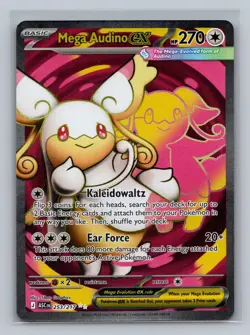 Mega Audino ex 253/217 Ultra Rare ME: Ascended Heroes Pokemon NM - Image 1