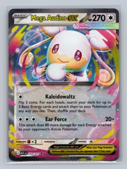 Mega Audino ex 172/217 Double Rare Ascended Heroes Pokemon NM - Image 1