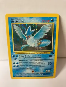 Articuno 2/62 Fossil Holo Rare Pokemon Card WOTC 1999 LP - Image 1