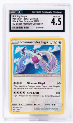 Shining Lugia SM 82 Schimmerndes Black Star Promo 2017 German Pokemon CGC 4.5 - Image 1