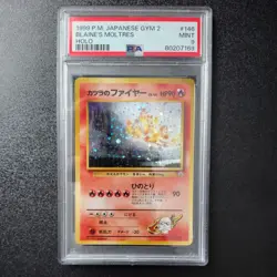 1999 Pokemon Japanese Gym 2 Blaine's Moltres Holo #146 PSA 9 MINT - Image 1