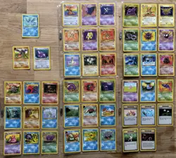Pokemon WOTC Fossil Set Near Complete Non-Holo Card Bundle - Image 1