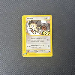 Pokemon Card Expedition Base Set Meowth 121/165 E Series Pokemon TCG - Image 2