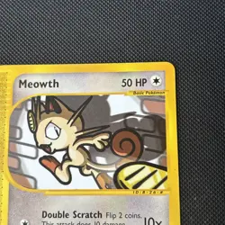 Pokemon Card Expedition Base Set Meowth 121/165 E Series Pokemon TCG - Image 4